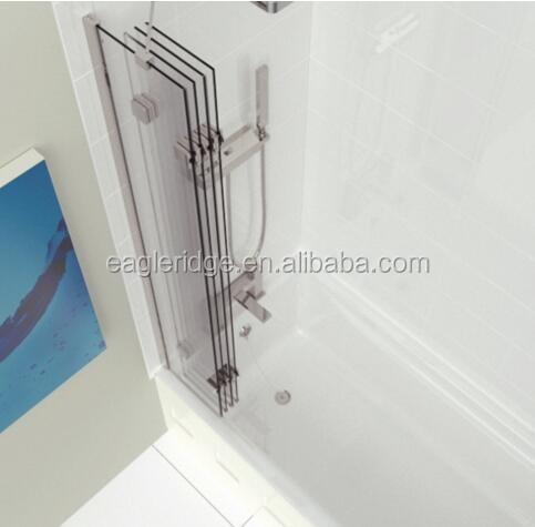 folding bath shower screen