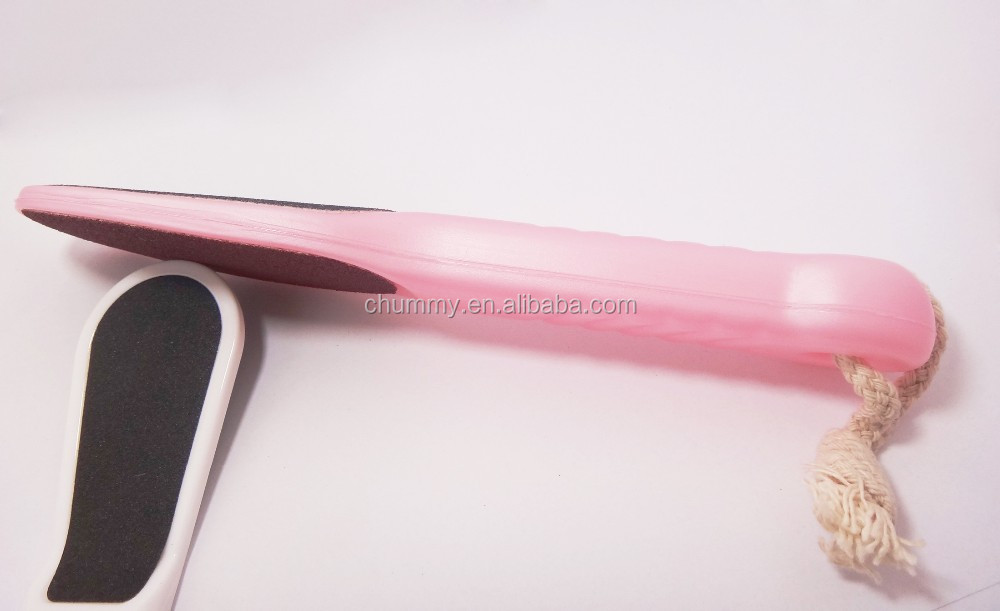 # NF-111 フットファイル ピンク カラー プラスチック ハンドル鉄素材ため足ポリッシュ プリント ロゴ用プロモーション 問屋・仕入れ・卸・卸売り