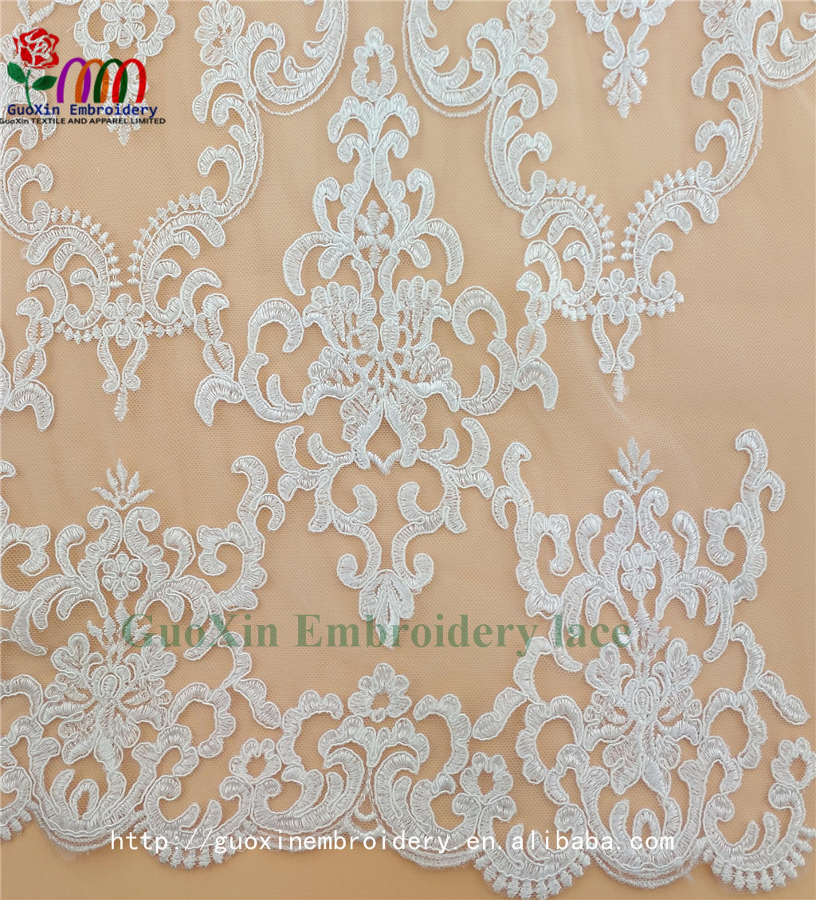 embroidery tulle manufacture wholesale wedding veil ivory lace fabric with cording (3).jpg