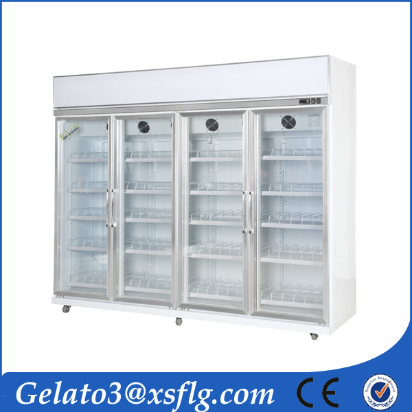 Customized frozen showcase supermarket display freezer.jpg