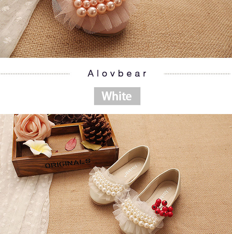 D01-5 alovbear新しいファッションパール女の子のドレス2015子供靴仕入れ・メーカー・工場