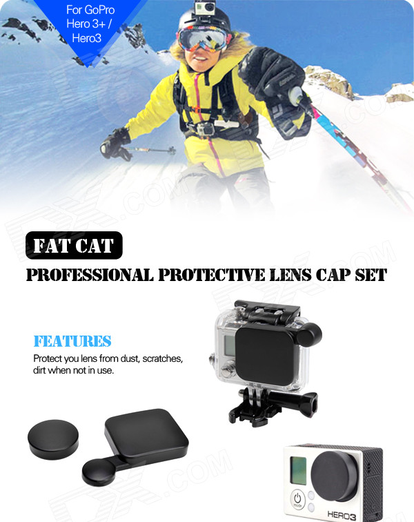 プロの保護のために設定されたレンズキャップgoprogoproヒーロー3+/hero3プラス- 黒問屋・仕入れ・卸・卸売り