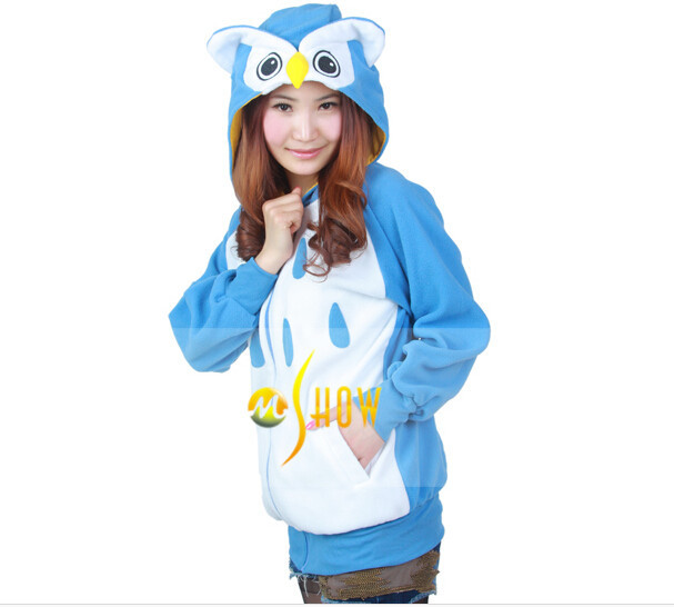 最新スタイルの女性の興味深い2014年動物フーディジャケット甘いコートコットン製ハロウィーンパーティーのために問屋・仕入れ・卸・卸売り