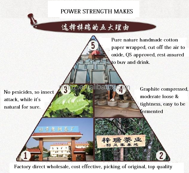 Dark puerh teas in block type