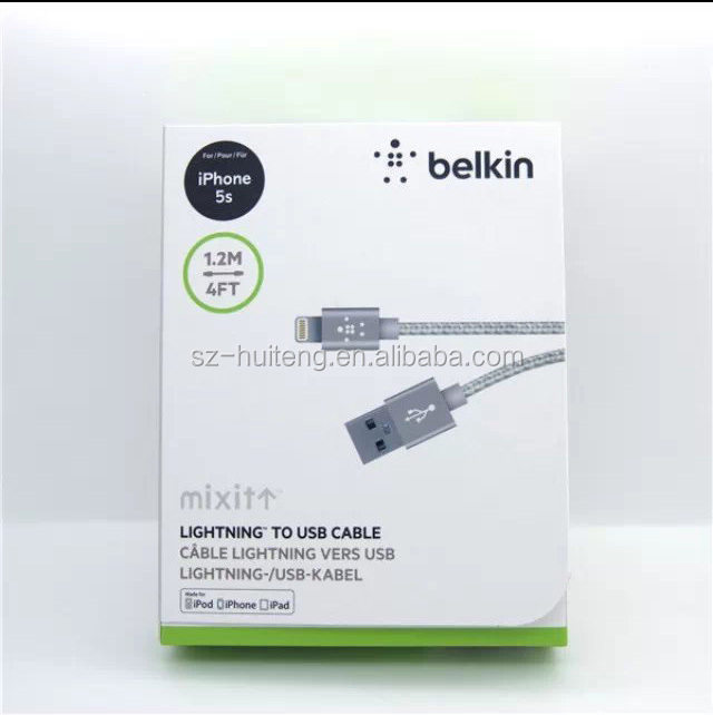ベルキン2.4アンペア4- フットプレミアムメタリック光- 寧chargesyncusbへのケーブルのためのiphone5/5s/5c問屋・仕入れ・卸・卸売り