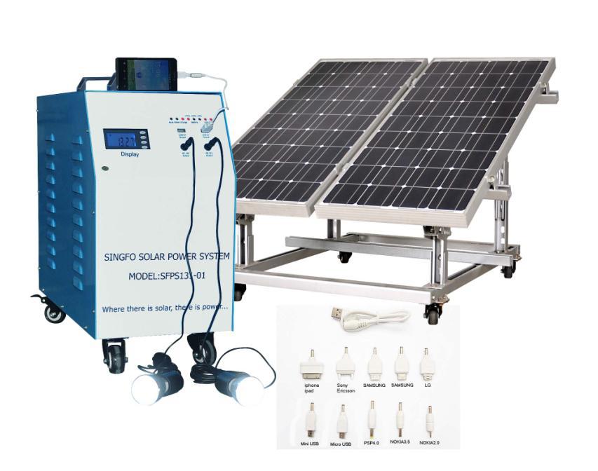 Off Grid Solar Power System Portable Home Solar Systems 1000W 2000W