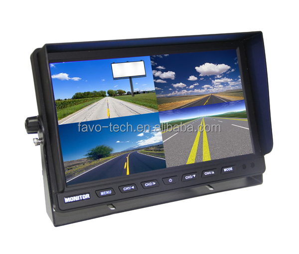 ヘビーデューティー12/24v10.1インチクワッドリアビューカメラシステム問屋・仕入れ・卸・卸売り