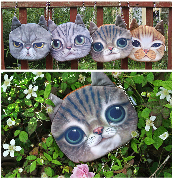 大規模な小さなset日本ポップMUCHACHAかわいい猫の顔、 ショッピングトート袋の財布のハンドバッグの仕入れ・メーカー・工場