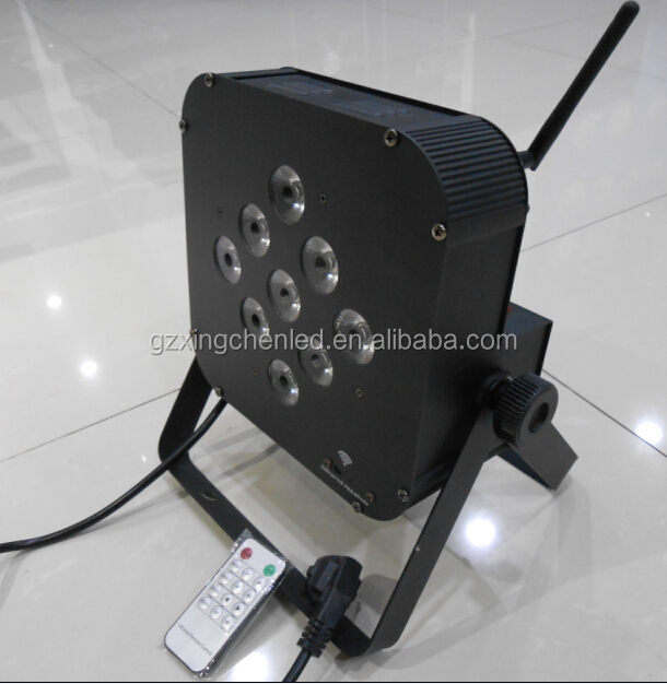 Ledワイヤレスバッテリー駆動のleduplights9個4in1/5in1リモコン問屋・仕入れ・卸・卸売り