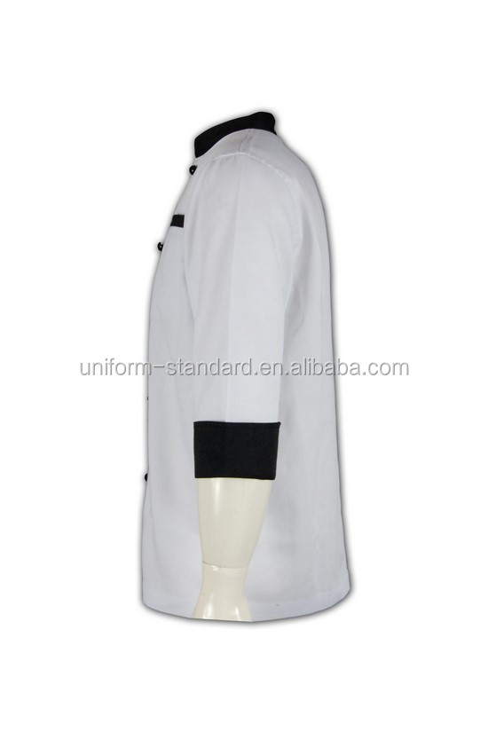 基本的なフィットシェフコートのプラスチックボタン100％プレミアムコットンツイル白い安い男性のシェフのジャケット仕入れ・メーカー・工場