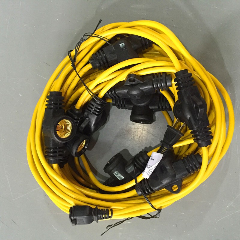 Outdoor Yellow Commercial Contractor-grade 10 Socket Plastic Cage String Light - Buy String ...
