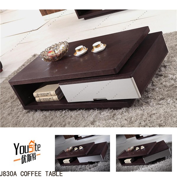 木製ソファ セット の デザイン中国茶テーブル回転可能な コーヒー テーブル ブラウン仕入れ・メーカー・工場