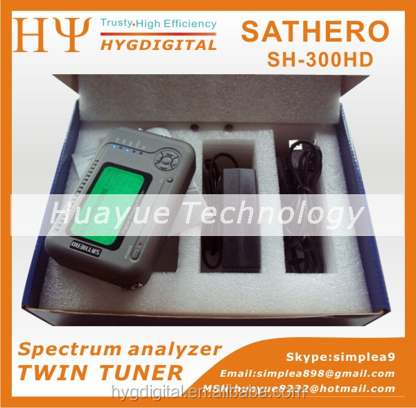 Sathero SH-300HD DVB-S2 HD Digital Satellite Finder Twin Tuner Spectrum analyzer Digital Satellite Finder SATHERO SH-300HD