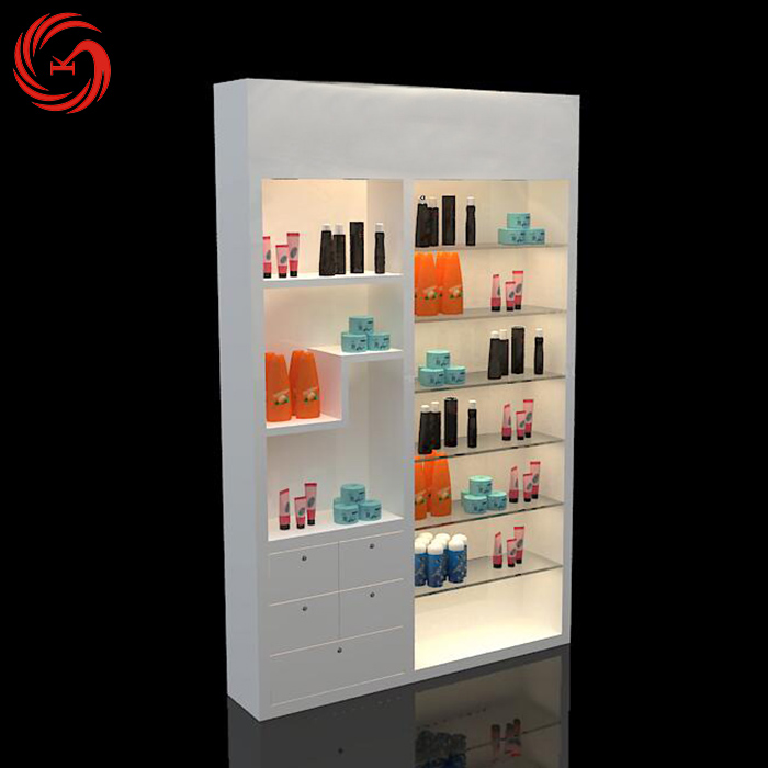 Direct Factory Selling Cosmetic Wooden Cosmetic Display Shelves And