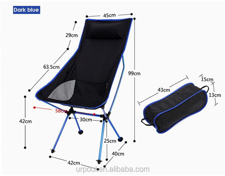 High Quality Camping Beach Chair Outdoor Leisure Chair 600D Oxford Fabric Lightweight Folding Chair for hiking (5).jpg