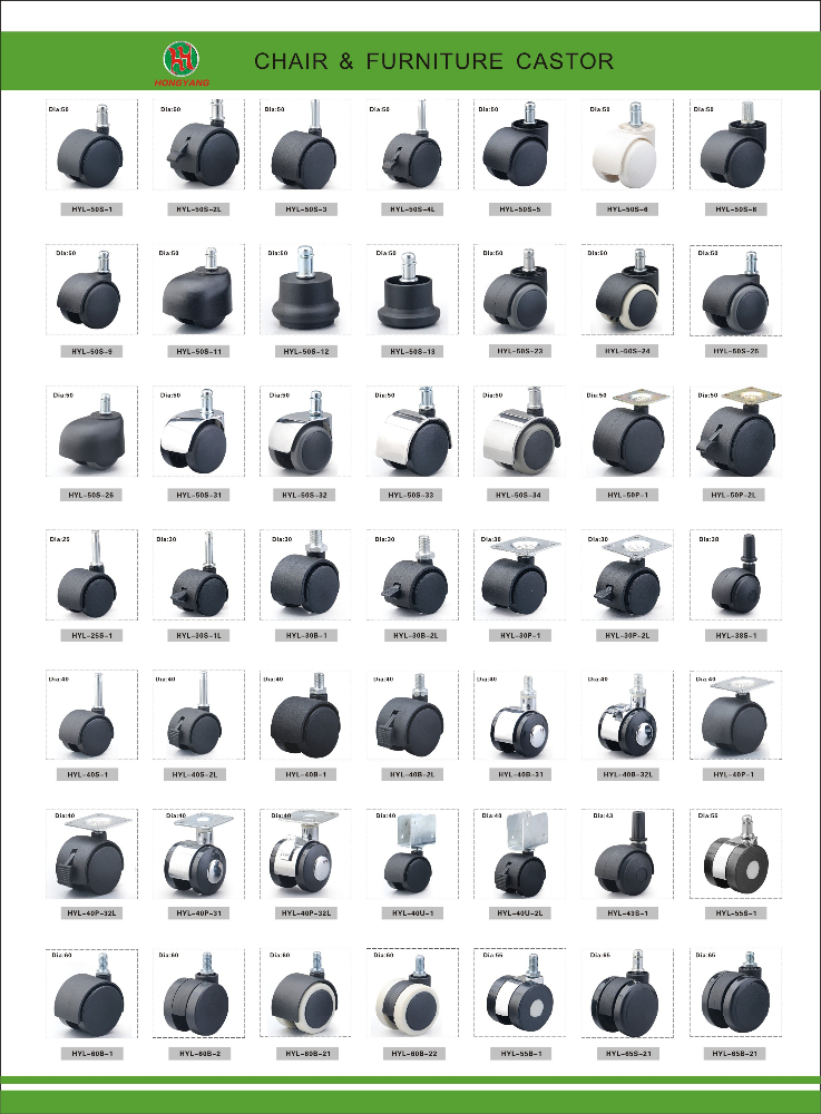 Dia 40mm Casters And Wheels Plastic Twin Wheel Chair Htb1bv6qivxgxpq6fxi