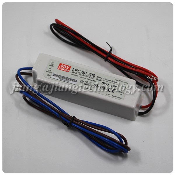 MEAN WELL 20W 700mA Constant Current 30V LED Driver LPC-20-700 Meanwell Supply