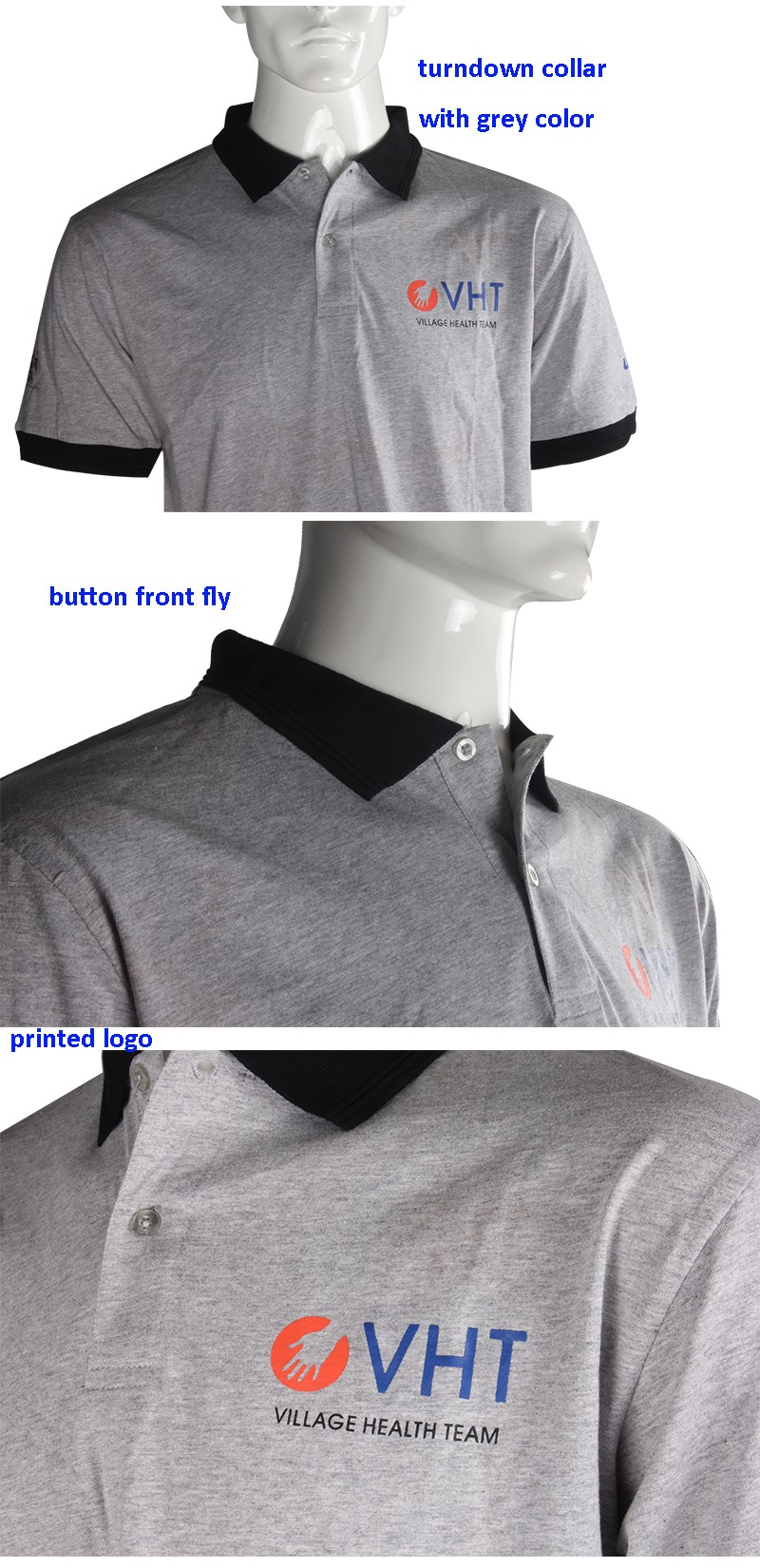 2016シルケット綿のグレーのプリントt- シャツ仕入れ・メーカー・工場