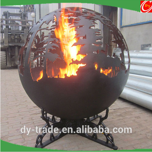 Hot Sell Outdoor Carbon Steel Fire Pits Steel Sphere Fire Pits