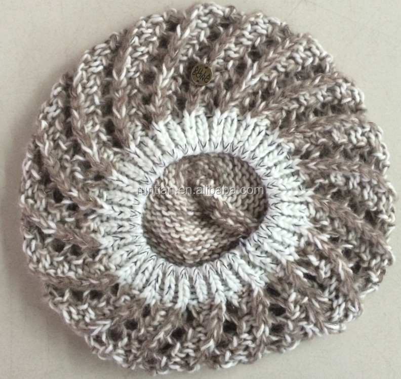 カスタムブランド方法女性の編み物meangeアクリルモヘアベレー帽仕入れ・メーカー・工場