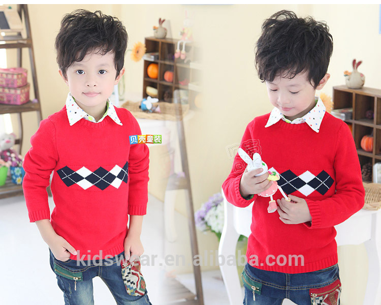 卸売ファッションは、 子供の冬my-0128chothes子子供服男の子醜い韓国語の新しい子供の綿のセーター仕入れ・メーカー・工場