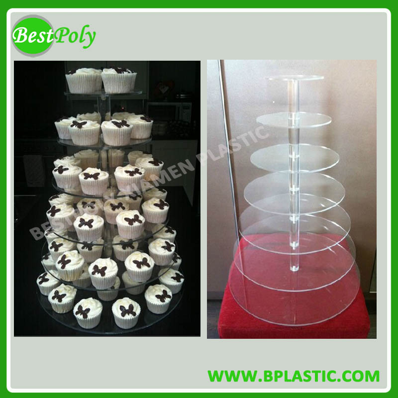プラスチックアクリルディスプレイ塔ケーキ用アクリルディスプレイスタンド仕入れ・メーカー・工場