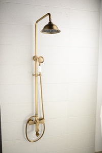 中国のバスルーム継手真鍮シングル層ガラスの浴室のコーナーシェルフ仕入れ・メーカー・工場