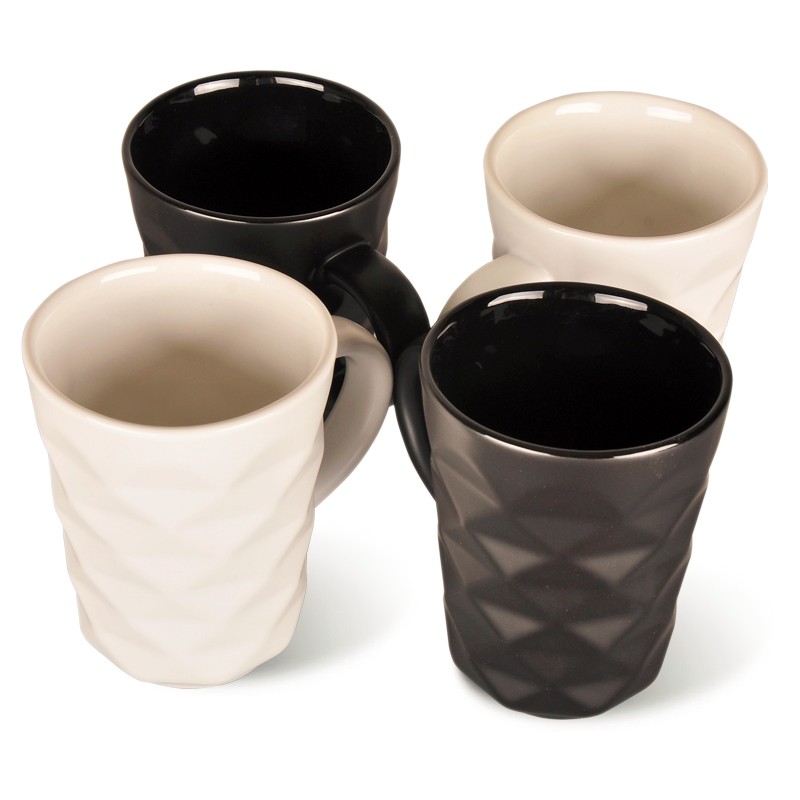 Fda Grade Ecofriendly 300ml Black Unglazed Ceramic Mug Buy Ceramic