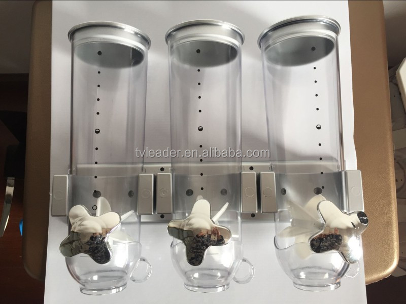 2016最新ホテルビュッフェ食品機器/ダブル穀物ディスペンサー、 プラスチックトリプル穀物ディスペンサー仕入れ・メーカー・工場