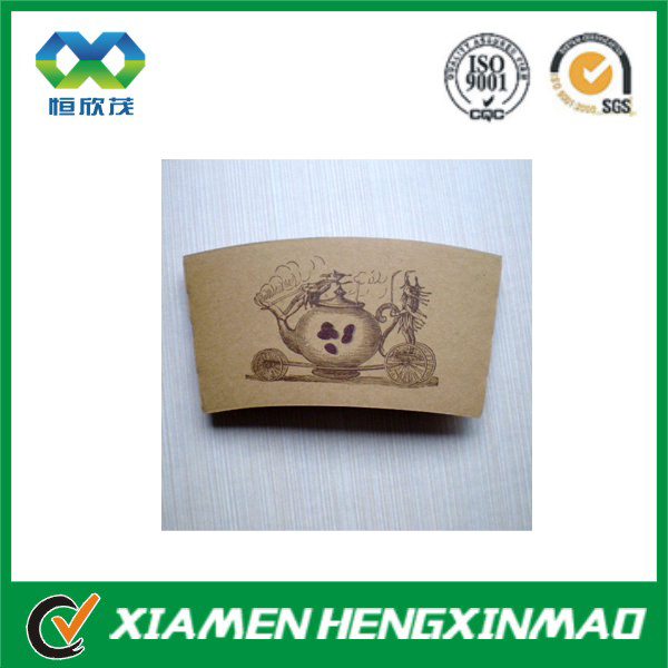 12/16oz Custom printed paper coffee cup sleeve for wholesale