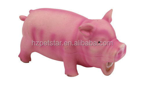着色されたＬＡＴＥＸＰＩＧで実際の音の犬狩り豚犬おもちゃディスプレイピンク仕入れ・メーカー・工場