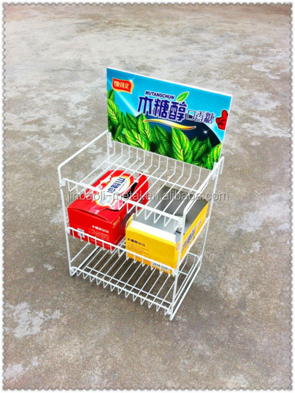 2014 Newest Designed Metal Chewing Gum Display Rack