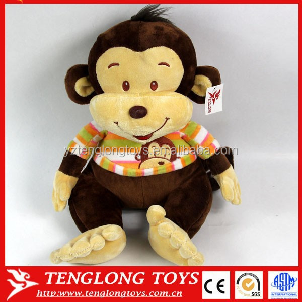 cute cartoon monkey names plush toy with cloth for cute cartoon monkey names plush toy with cloth for