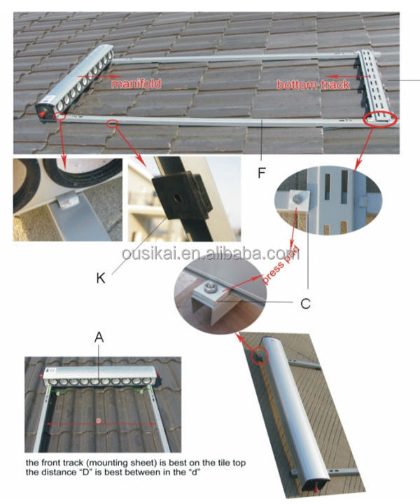 太陽熱温水器キット中国の製造元、 ソーラーコレクター( 24ミリメートルコンデンサー)問屋・仕入れ・卸・卸売り