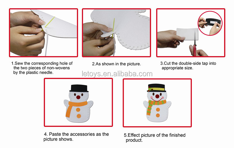最高の贈り物クラフトdiyクラフトクリスマスギフトの雪だるま/天才テーラーコラージュクリスマスクラフト問屋・仕入れ・卸・卸売り