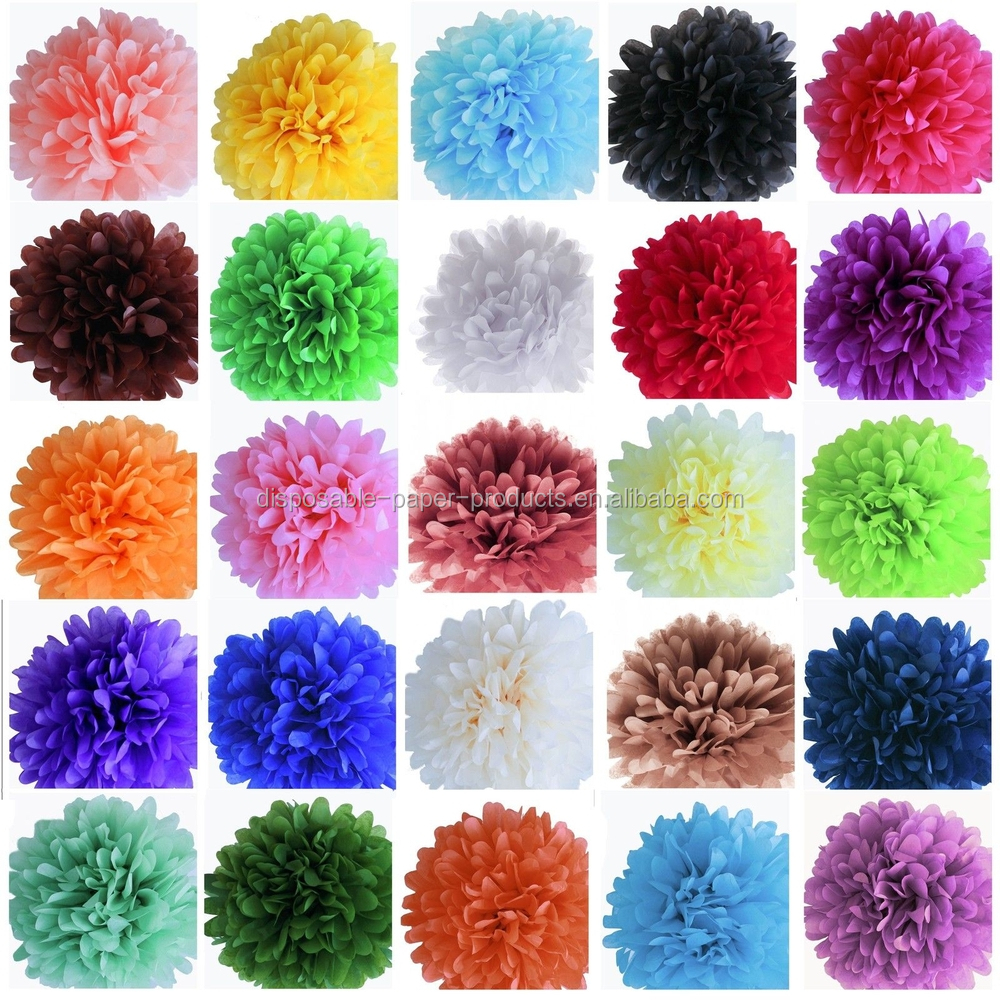 Mermaid Party Supplies Backdrop Decor Ideas Tissue Paper Pom Poms
