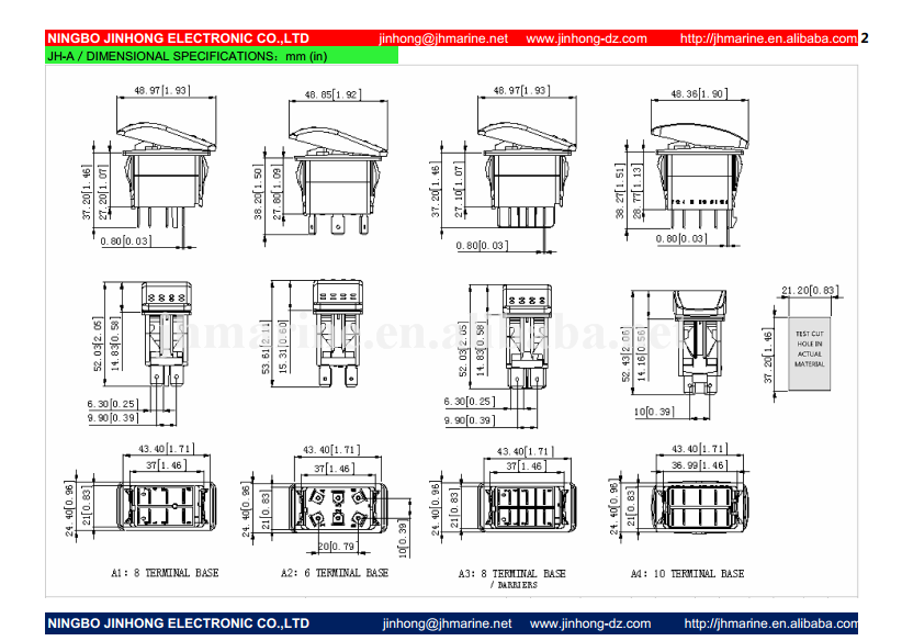 4 Pin Illuminated Arb Marine Rocker Switch Labels For Car/truck/rv Buy Marine Rocker Switch