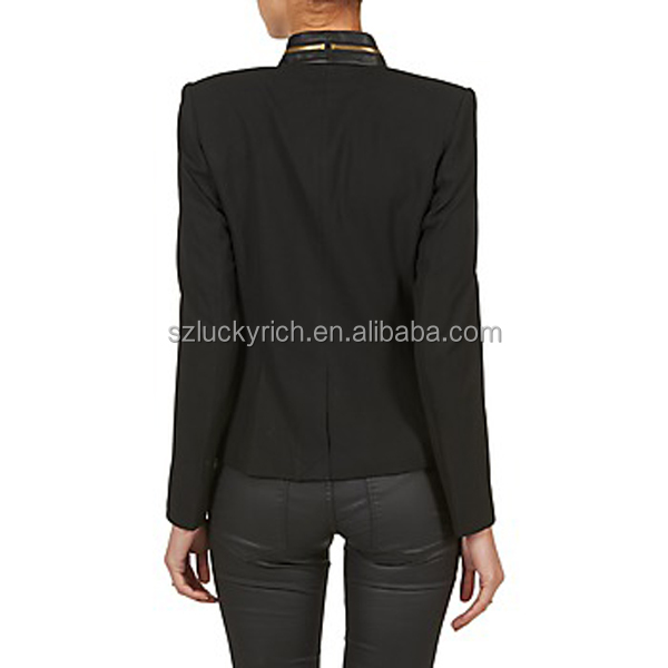 直接工場prefessionalデザインのoemサービスタイプjakcet女性pu女性puジャケット問屋・仕入れ・卸・卸売り
