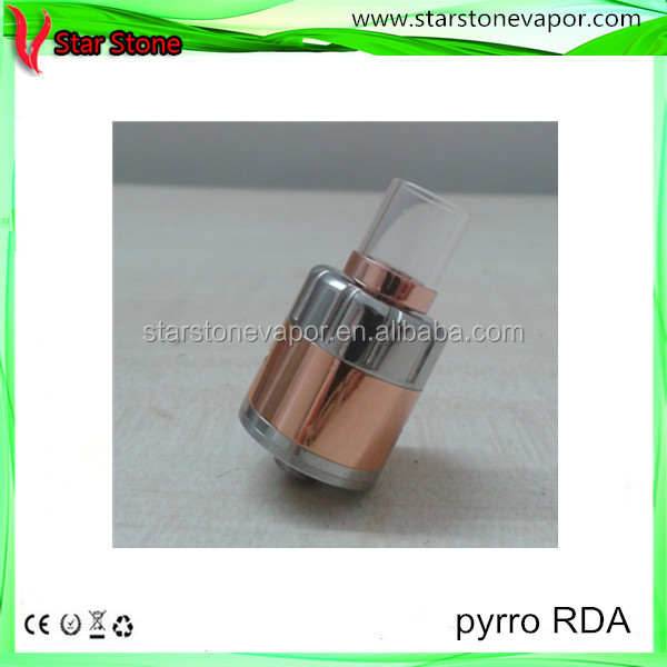 Starstone 2014 New design pyrro rda clone atomizer ecig 1:1 clone pyrro atomizer