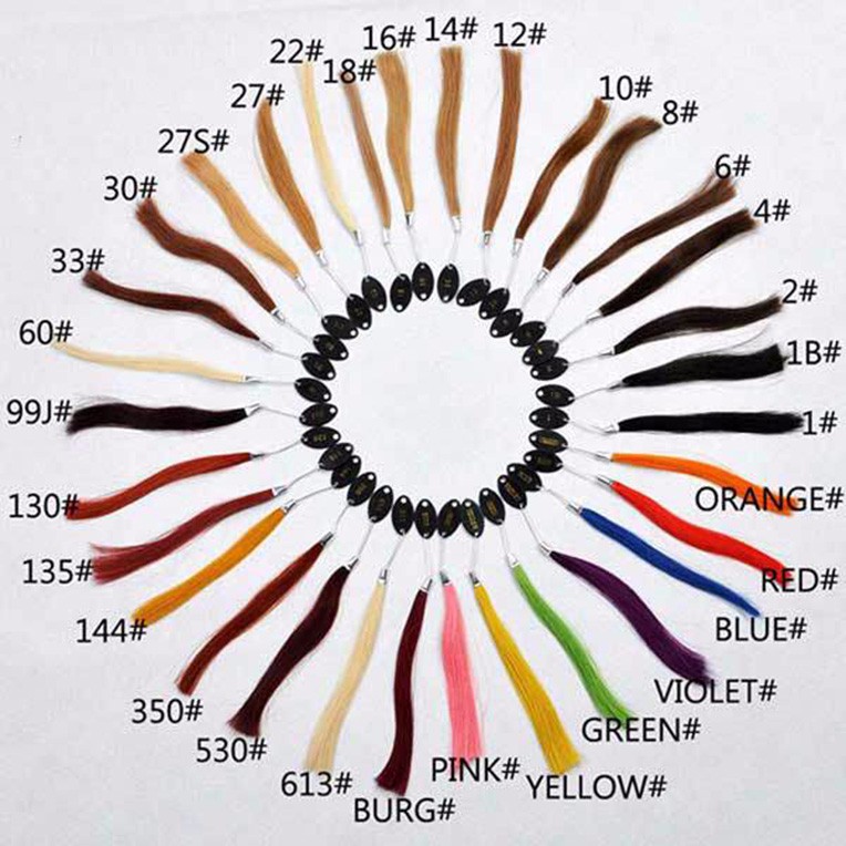 China Haornan Factory Wholesale Hair Color Chart Color Rings Color