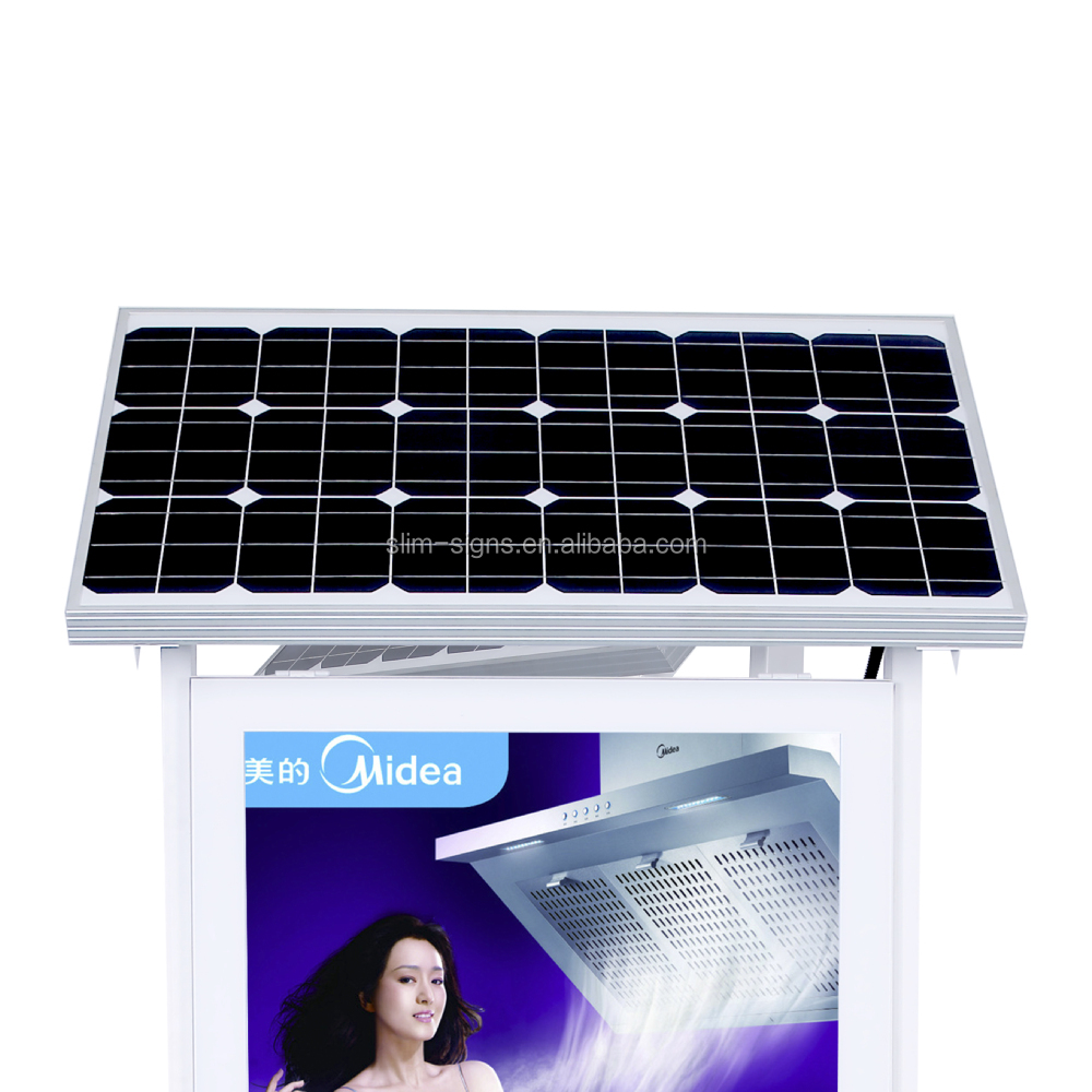Aluminium Frame Solar Power Light Box,Double Sided Light Box,Picture