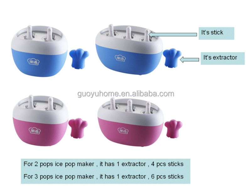 Guoyu quick ice pop machine,zoku ice pop machine