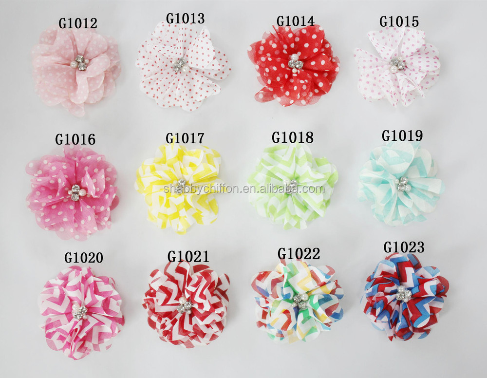 シフォン真珠花2.5''christmas~babyheadband`~holidaychirstmasの女の子の写真仕入れ・メーカー・工場