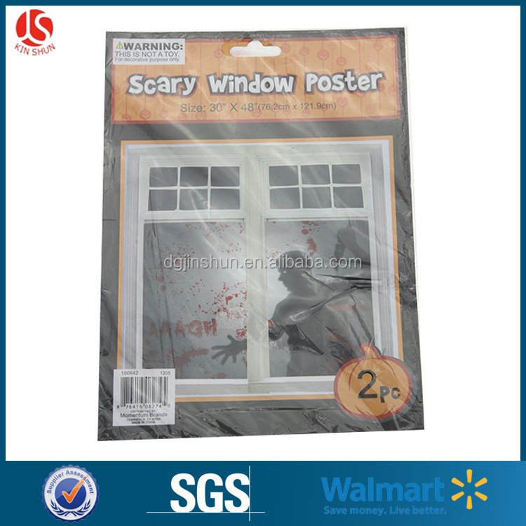 ハロウィン窓ポスター クリア プラスチック窓ドア壁カバー パーティー使用ドア カーテン仕入れ・メーカー・工場