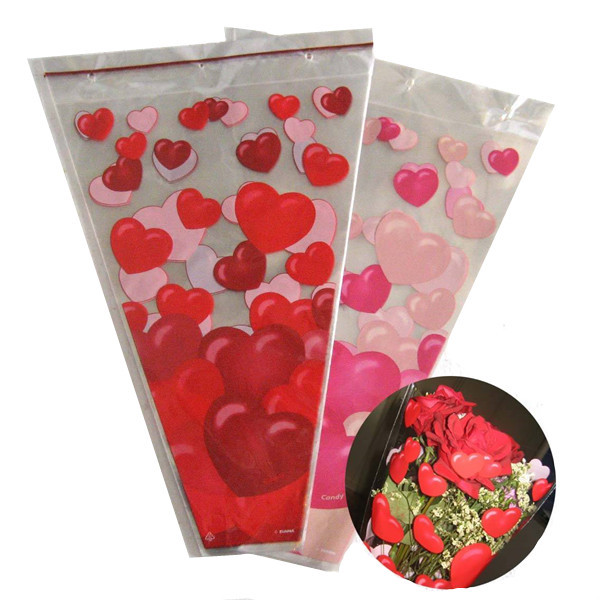 美しいカラー印刷プラスチック卸売boppの花の袖仕入れ・メーカー・工場