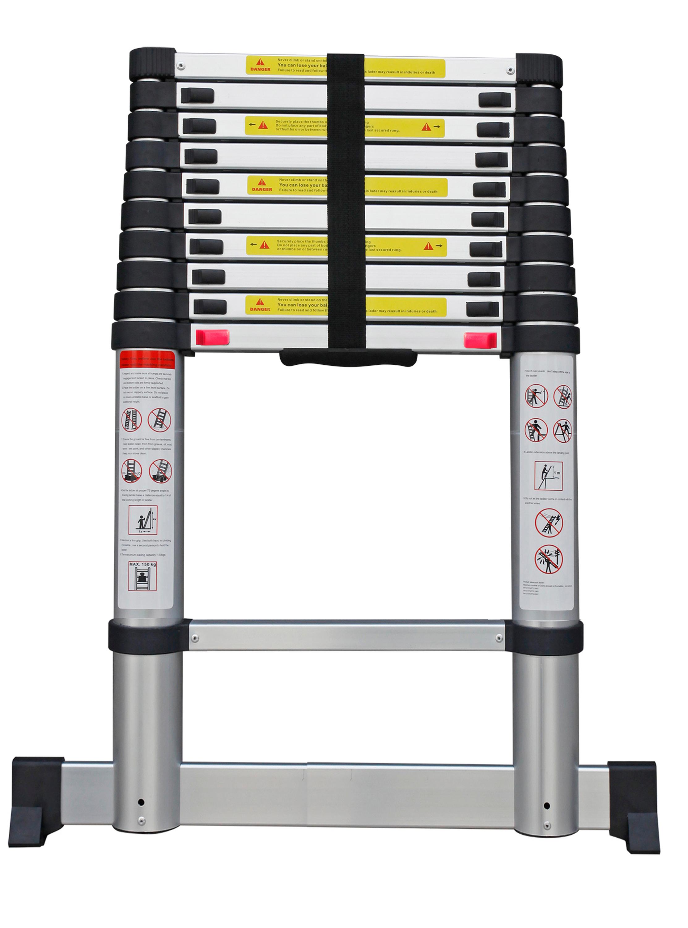 3.8m Aluminum Folding Portable Adjustable Aldi Telescopic Stairs