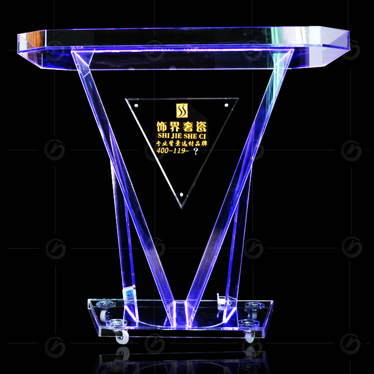 led付モダンなデザインのアクリルの表彰台、 ダイヤモンドの表彰台の設計仕入れ・メーカー・工場