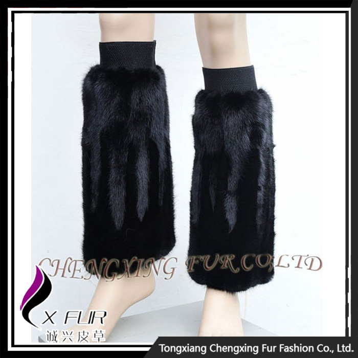 CX-A-15中国卸売熱い販売ウサギの毛皮編み女性レッグウォーマー仕入れ・メーカー・工場