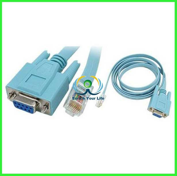9pin Serial Port Db9 To Rj45 Cat5 Lan Adapter Cable Buy Usb