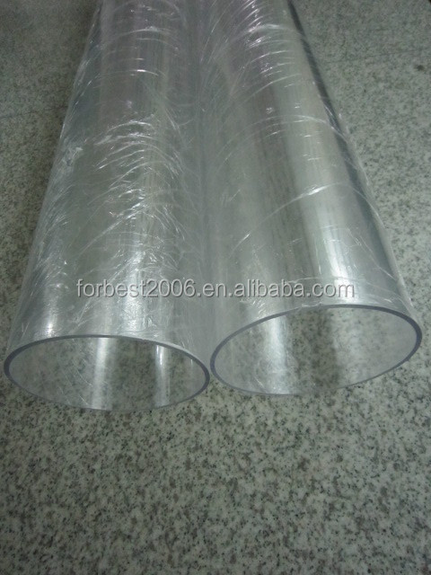 Pvc transparent tuyaux de grand diamètre dur tube